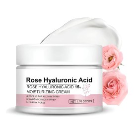 Crema Facial De Rosa Y Ácido Hialurónico For Piel Normal
