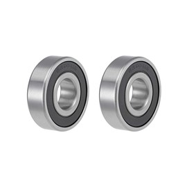 TOP-VIGOR 2Pcs 6203-16-2RS Deep Groove Ball Bearings, Z2 16mm x 40mm x 12mm Double Sealed Industrial Bearings, Chrome Steel Skateboard Bearings for Electrical Instrument Equipment