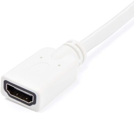 StarTech MDVIHDMIMF Adaptador HDMI a Mini DVI, Hembra HDMI, Conector Macho Mini DVI, Para Macbook/iMac, color Blanco