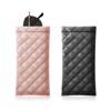 Yantoers 2 Piece Soft Sunglass Case PU Leather Squeeze Top