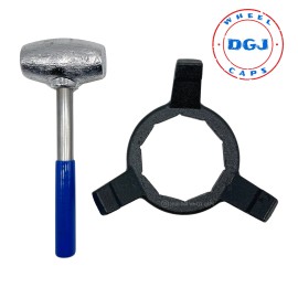 N/A 4.5 lbs Blue Dip Lead Hammer and Bullet 10 sided Wrench Tool Set