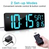 XREXS 17.2" Large Digital Wall Clock Bluetooth Sync Time, Precise