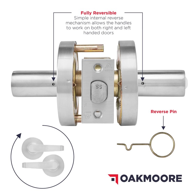 Commercial Bathroom Door Handle with Lock | Privacy Commercial Door