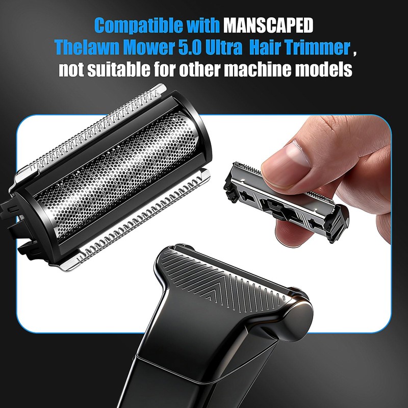 2 Packs Replacement Foil Shaver Heads Compatible with MANSCAPED The