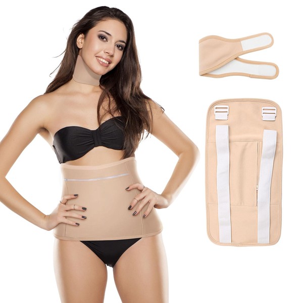 Castor Oil Pack Wrap Velcro, 2 Pcs Reusable Organic Castor