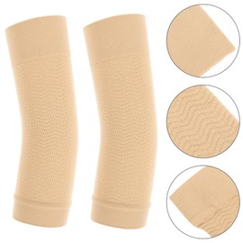 ROSENICE 1 Pair Arm Shaper Slim Arm Elastic Compression Arm Sleeves for Sports Fitness (Skin-Colour)