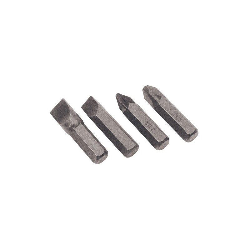 Draper 12542 Impact Screwdriver Bit Set, 4 Pcs