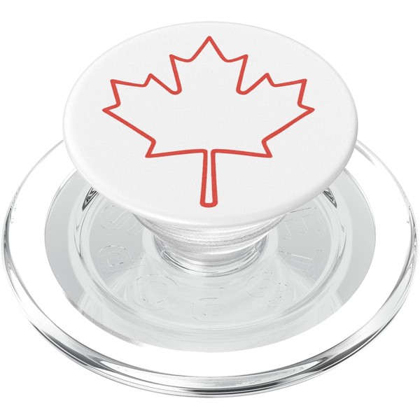 Canada Maple Leaf Flag Colored Pencil Design PopSockets PopGrip for