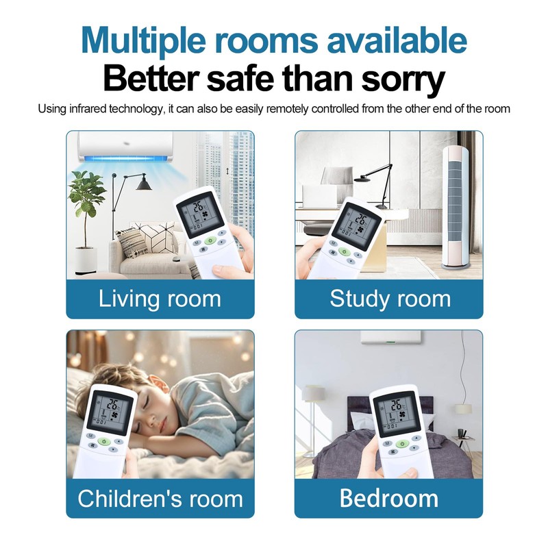 HZIME New ZH/TY-01 ZHF/TY-01 Replacement AC A/C Remote Control Compatible