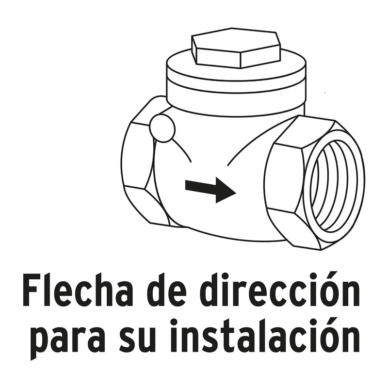 Foset VAHO-1/2, Válvula check horizontal de latón, 1/2"