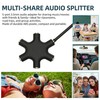 Typheoniks 3.5mm 5-Port Female Audio Splitter, 5-Way Multi Earphone Jack