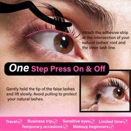 AJEAJE No Glue Needed Self Adhesive Eyelashes Clusters 3D Lash Clusters DIY False Eyelashes,(10-17mm)96Pcs-Butterfly Wing