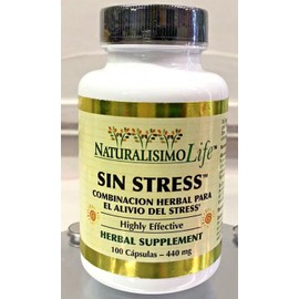 Naturalisimolife Sin Stress 100 Capsulas  Combinacion herbal  alivio de stress 