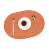 Set of 4 Braided Placemats, Oval Placemats, Double-Sided Non-Slip Place