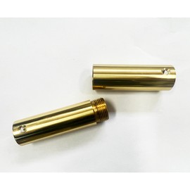 FRF FLAG Brass Flagpole Screw Joint for Wood Poles, Screw Joint for 1-1/4 Inch Diameter Oak Poles