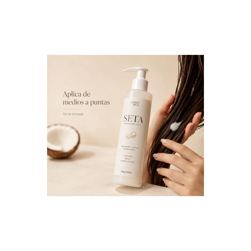 SETA Keratina de Coco 250 g, Tratamiento Capilar Sin Enjuague