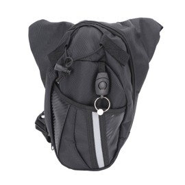 Drop Leg Bag for Men Women Oxford Cloth Adjustable Motorcycle Bike Cycling Thigh Pouch with Reflective Strip for Outdoor Hiking Travel Climbing