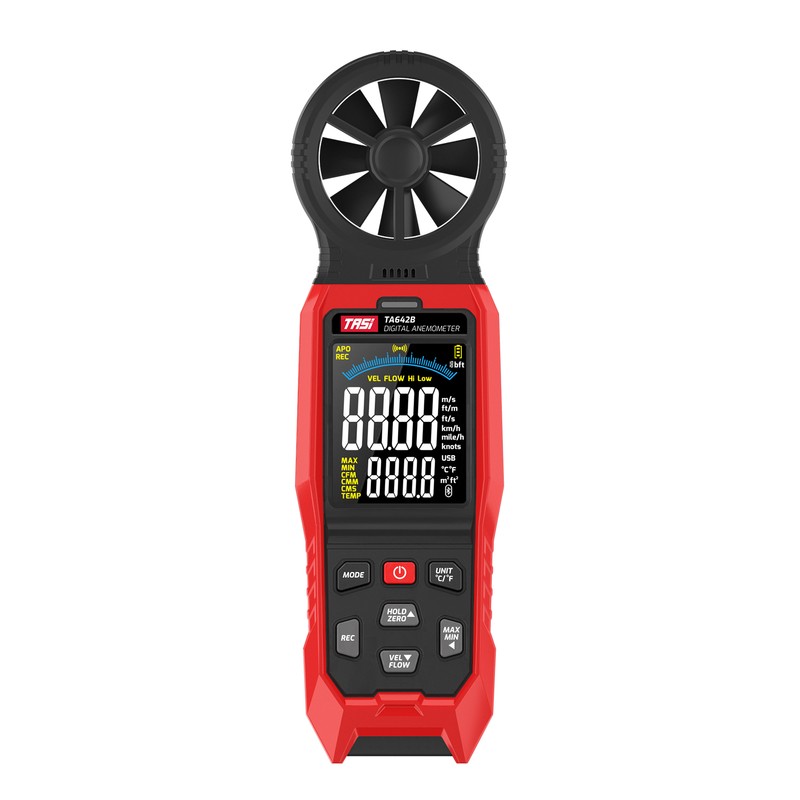 TASI TA642B Digital Anemometer Handheld Wind Speed Meter Measuring Air