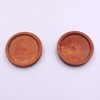 EXCEART Cabochon Pedestal, Wooden Brooch Pin, Meal Plate, Round Plate,