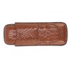 2 Finger Cigar Case Portable Waterproof Lightweight Artificial Leather Cigar