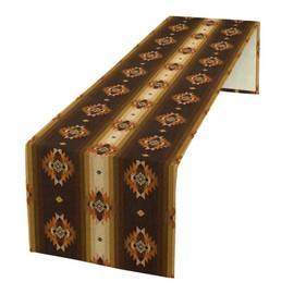 Aztec Table Runner,Native American Ethnic South Western Navajo Mexican Decor Boho Geimetric Table Runner Tribal Table Setting Decor for Garden Farmhouse Wedding 13x72 Inch
