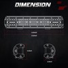 Amber LED Light Bar, OFFROADTOWN 15'' 224W Quad Row Spot
