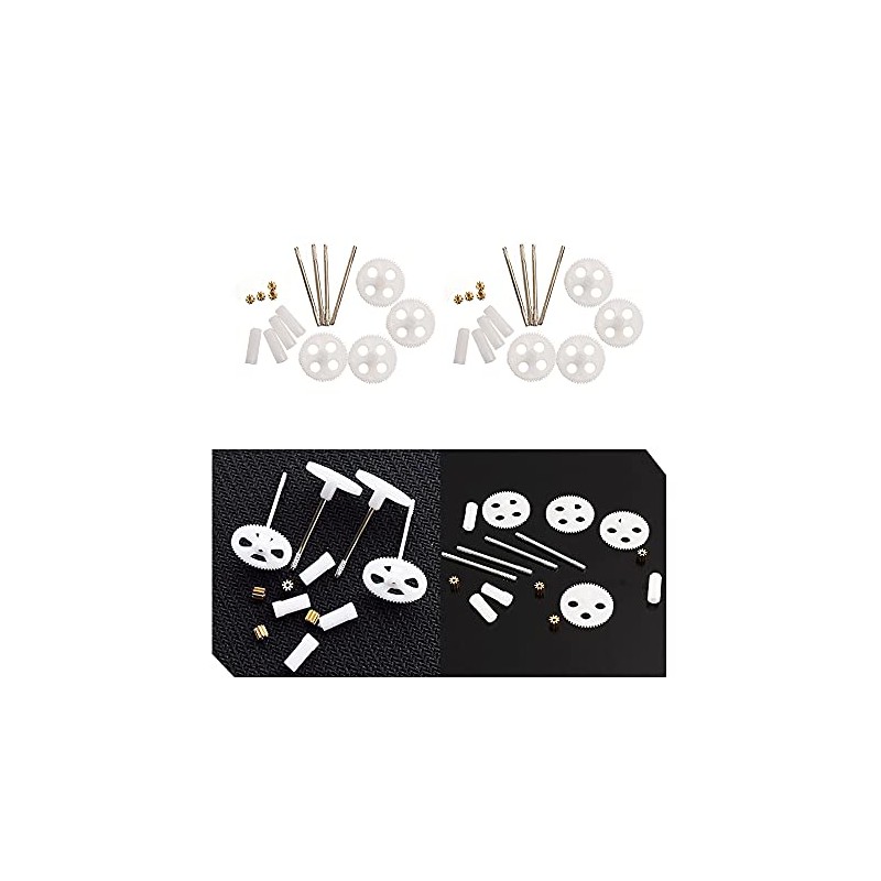 Acxico 24Pcs RC Quadcopter Drone Spare Parts Motor Gear &