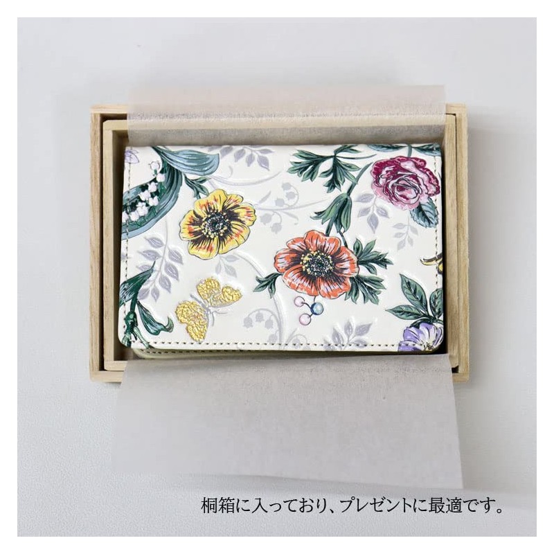 Asakusa Bunko Yuzen Dyeing Card Case, Business Card Holder, Garden,