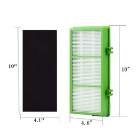 DerBlue Replacement True HEPA Filter Compatible with Holmes AER1 Series Including 4pcs Filters and 8pcs Pre Filters Replacement Parts # HAPF300AH-U4R, HAP242-NUC