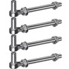 Insaga M16x 8'' J-Bolt Gate Hinge, 304 Stainless Steel J-Bolt