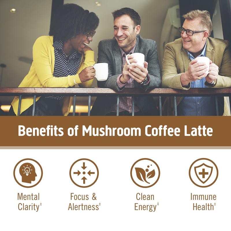 Om Mushroom Superfood Mushroom Coffee Latte Blend - Size: 30