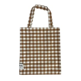 Kokoni Plus Gingham Check Mini Bag, beige brown