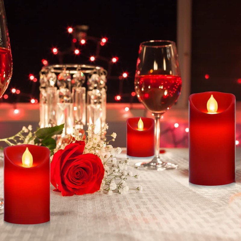 Flameless Battery Operated LED Candles, Remote Control Electric Realistic Candles