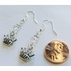 5 point Crown Earrings, Zeta Tau Alpha ZTA mascot charm