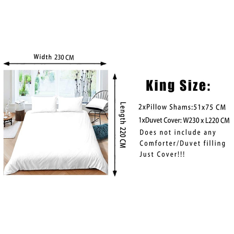 White Blue Marble Comforter Cover Gold Glitter Stone Texture Painted