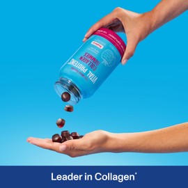Vital Proteins Collagen Gummies, 2.5g of Clinically-Tested Collagen for Hair, Skin, Nails & Wrinkles, 120 ct Bottle, Pack of 2, Raspberry Flavor