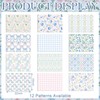 Mindsoft 12 Pcs Coquette Floral Fabric Bundles 18 x 22