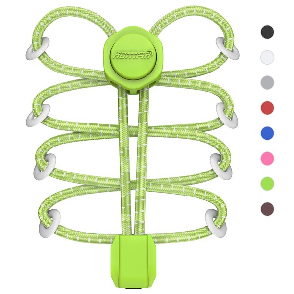 HOMAR No Tie Shoelaces for Children and Adults, Elastic Shoelaces,