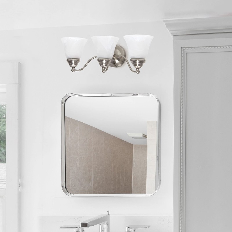 Simple Designs VT1023-BSN 19.25" Classic 3 Light Winding Metal and