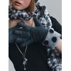 Aireve Polka Dot Woolen Gloves (Gray)