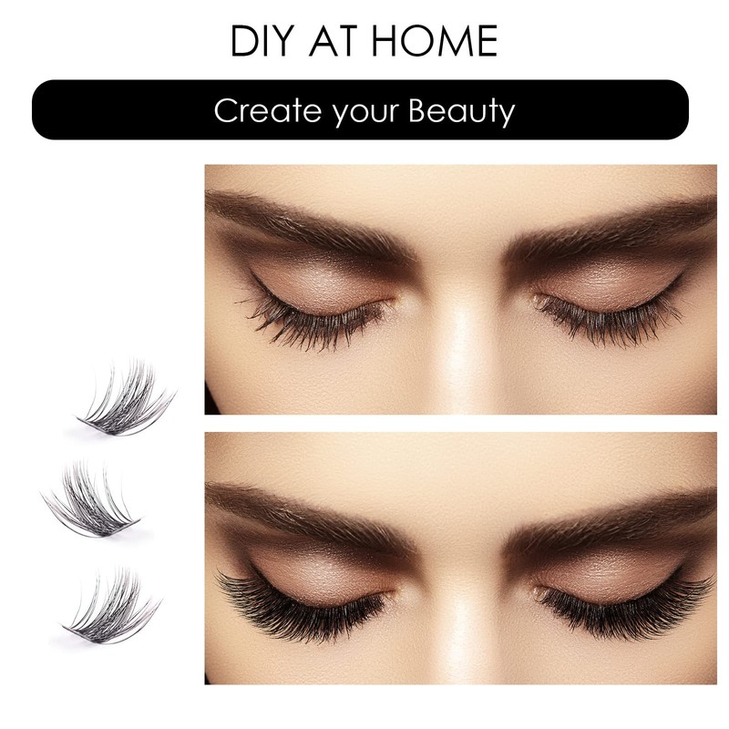 Cluster Lashes 72 Individual Lashes Clusters Eyelash Extensions False Eyelashes