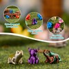 150pcs Mini 3D Printed Animals Tiny Animals Plastics Figures Miniature