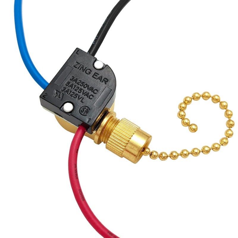 Ceiling Fan Switch Kit Zing Ear ZE-110M Pull Chain Light