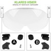 GREEN DEVIL Protective Helmet, Work Helmet with Clear Visor and