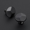 Ravinte 25 Pack Matte Black Round Cabinet Hardware Knobs,Solid Zinc