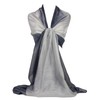 GFM® Two Tone Silk Scarf Shawl for Evening Wedding Bridesmaids