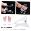 Beavorty Nail Enhancement Tools 10pcs Nail Crystal Clip Fingernail Tip