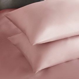 Silentnight Pure Cotton Housewife Pillow case-2 Pack, Blush, 74 x 48 cm