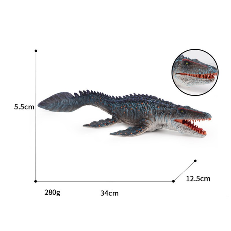 Realistic Deep Sea Monster Mosasaurus Dinosaur Plastic Ocean Animal Model