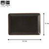 Edgeline Rectangular Plate L, Black